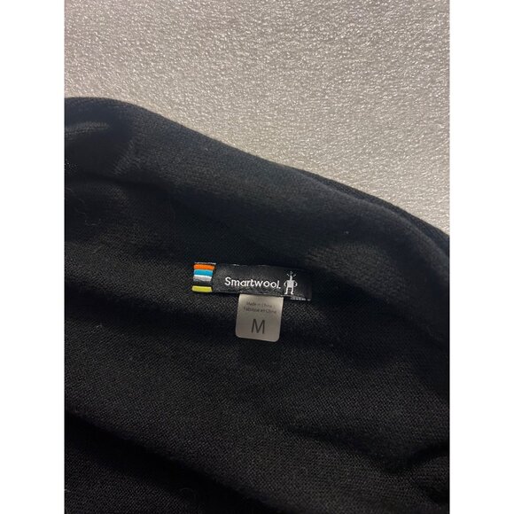 SmartWool Edgewood Wrap Sweater Black Grey Women's Medium - Picture 6 of 7